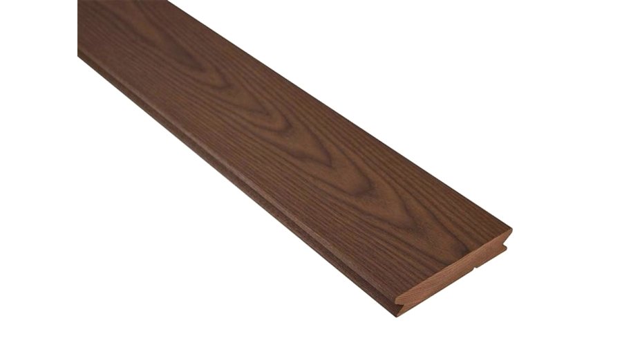 Terasové prkno Jasan Thermowood Clip 20 × 140 × 2400 mm – hladká strana