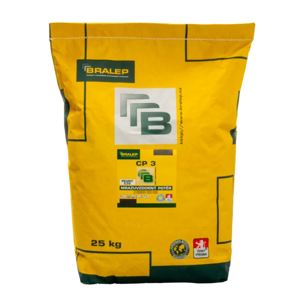 BRALEP CP 3 Hrubý cementový potěr, mrazuvzdorný pro vyrovnání a opravy ve vrstvách 6 – 80 mm
