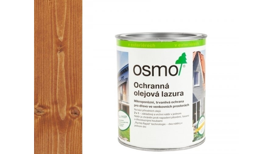OSMO 728 Cedr olejová lazura polomat 0,75 l