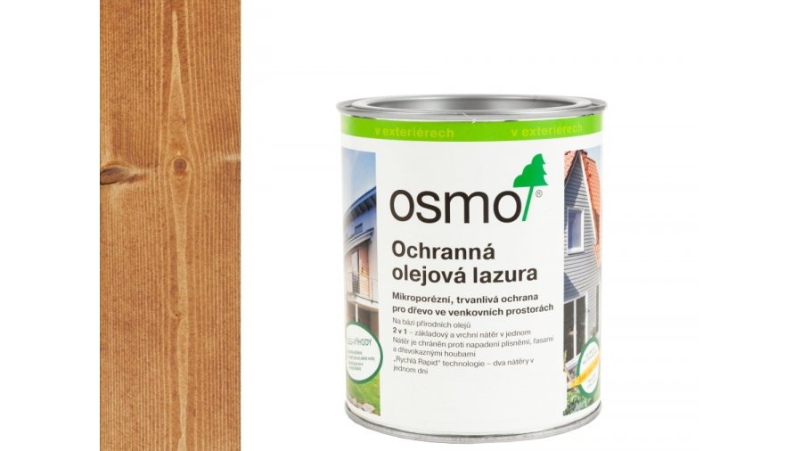 OSMO 702 Modřín olejová lazura polomat 0,75 l