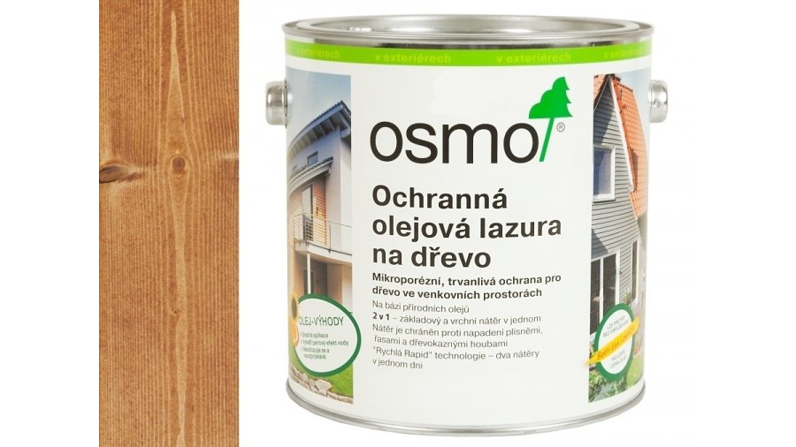 OSMO 702 Modřín olejová lazura polomat 2,5 l