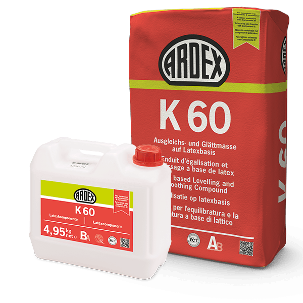 Dvousložková samonivelační hmota ARDEX K60 2–15 mm (A+B)