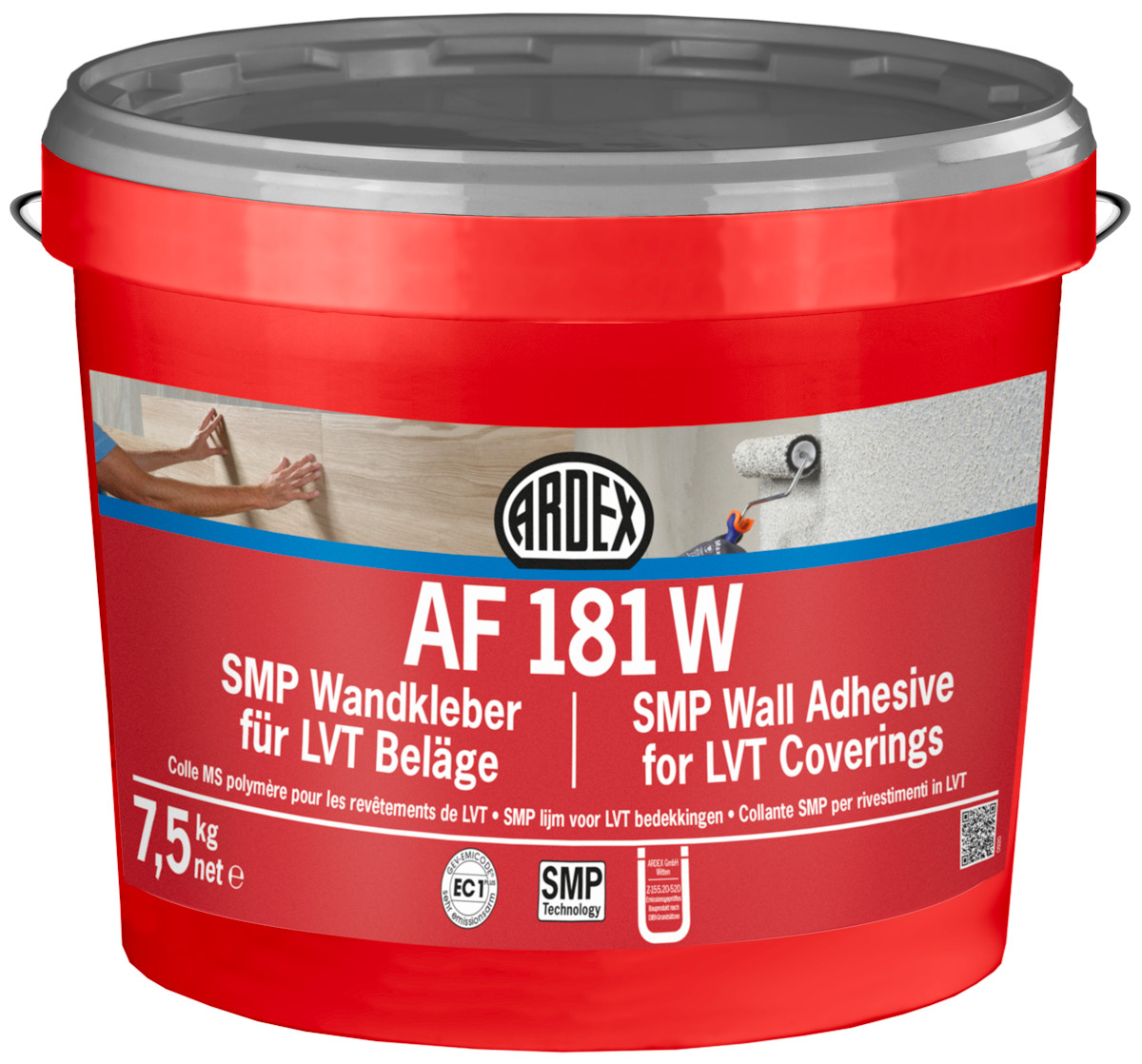 Lepidlo na stěny pro LVT a PVC ARDEX AF 181 W 7,5 kg