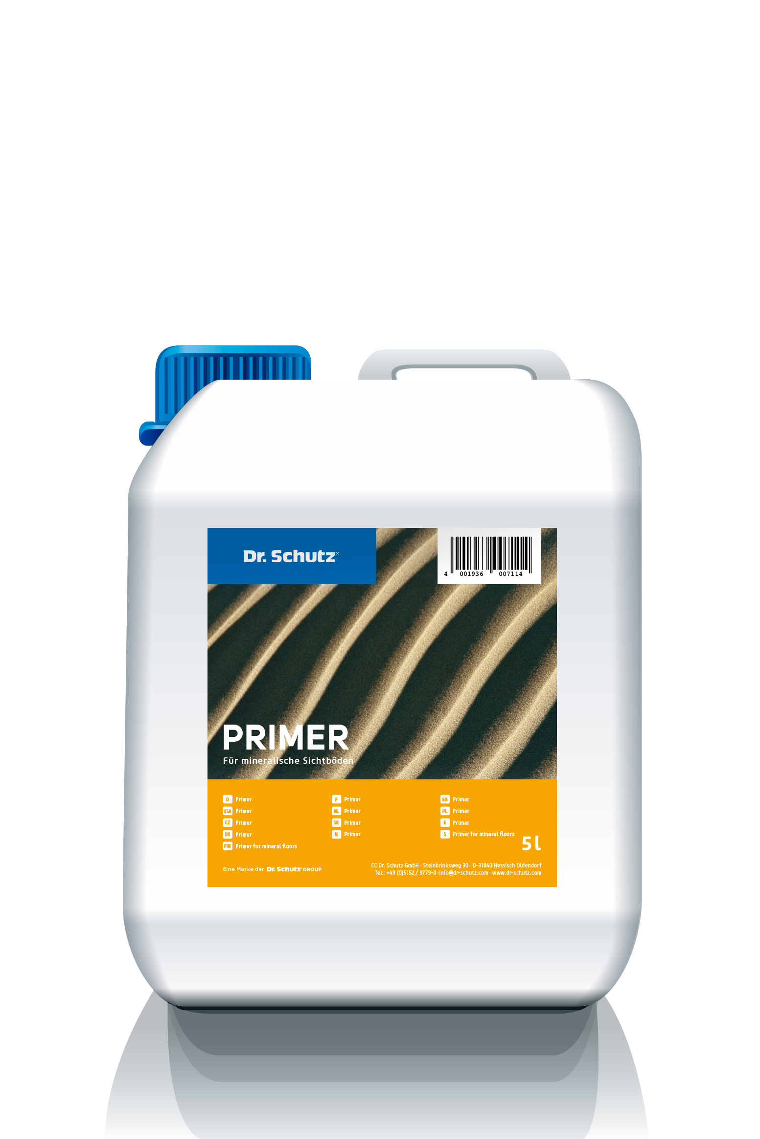 Penetrace pro cementové stěrky Dr. Schutz Mineral Primer – 5 l