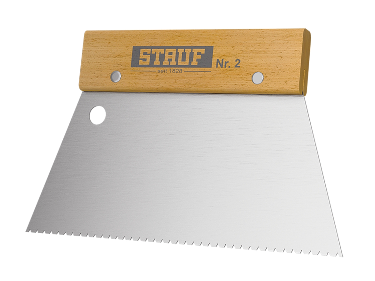 Stauf Nr. 2 zubová stěrka pro lepení koberců, linolea, SPC 5 mm