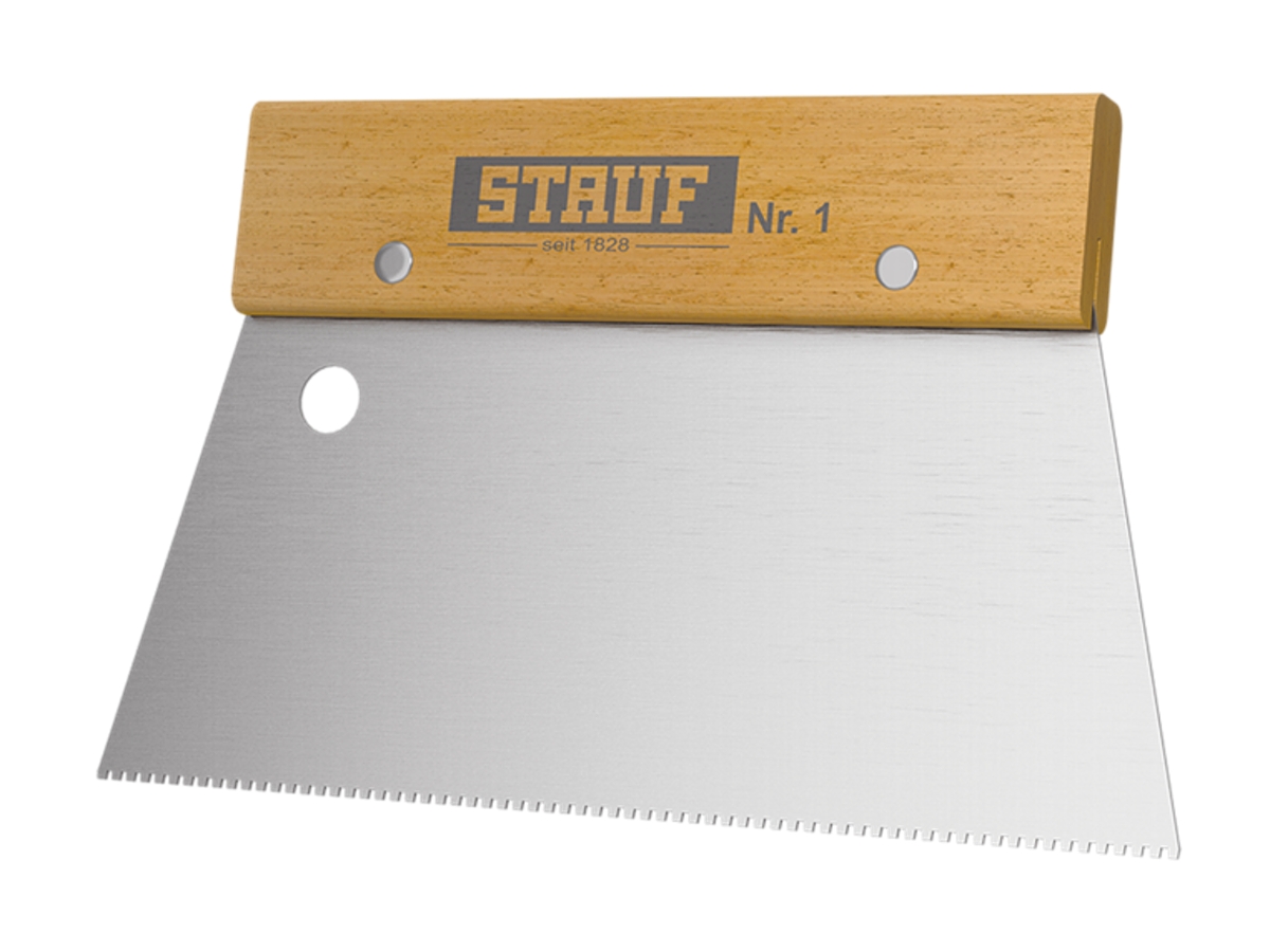 Stauf Nr. 1 zubová stěrka pro lepení PVC a vinylu