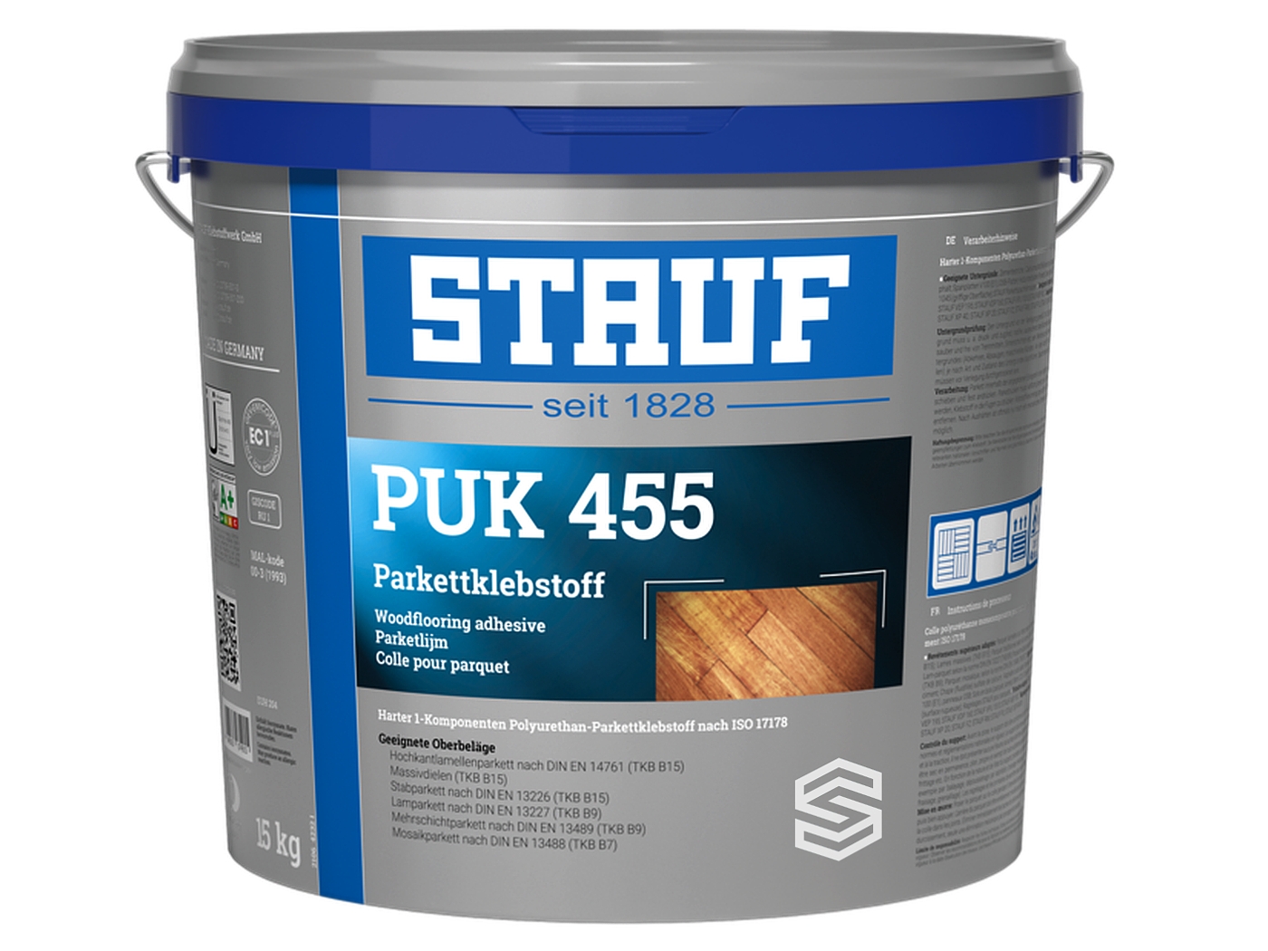 Lepidlo na dřevěné podlahy 1K PU tvrdé Stauf PUK 455 (15 kg)