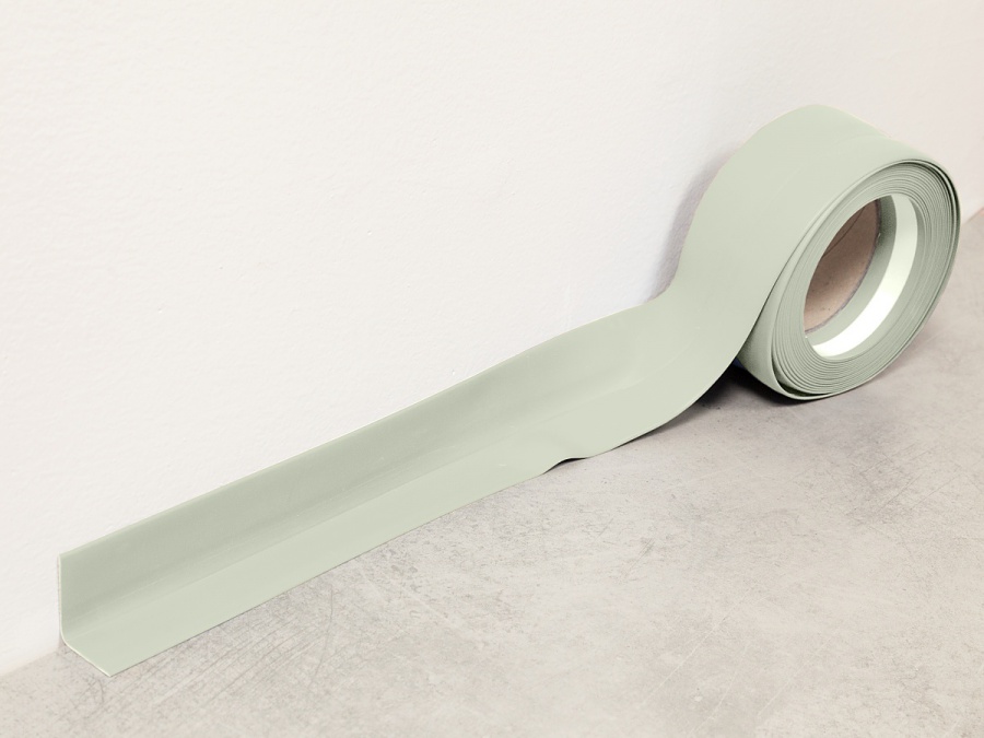 Fatra soklová PVC lišta 1363-714 zelená – měkká, voděodolná, 32 × 32 mm (balení 40 m)