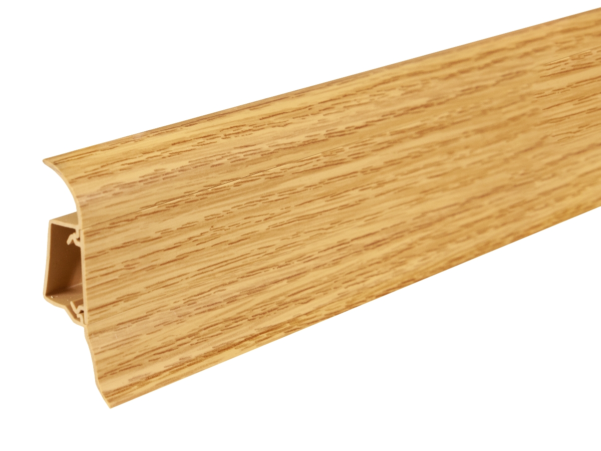 Soklová lišta pro kabely Döllken SLK 50 W129 Dub přírodní – 25 × 50 mm