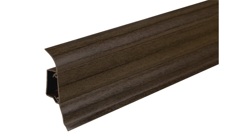 Soklová lišta pro kabely Döllken SLK 50 W161 Akát tmavý – 25 × 50 mm