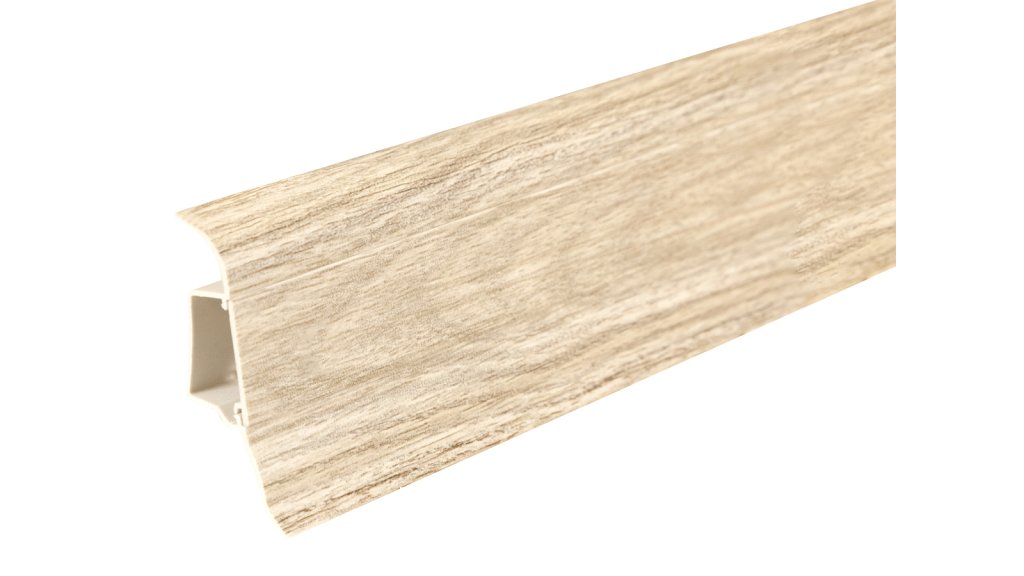 Soklová lišta pro kabely Döllken SLK 50 W461 Dub Shiro – 25 × 50 mm