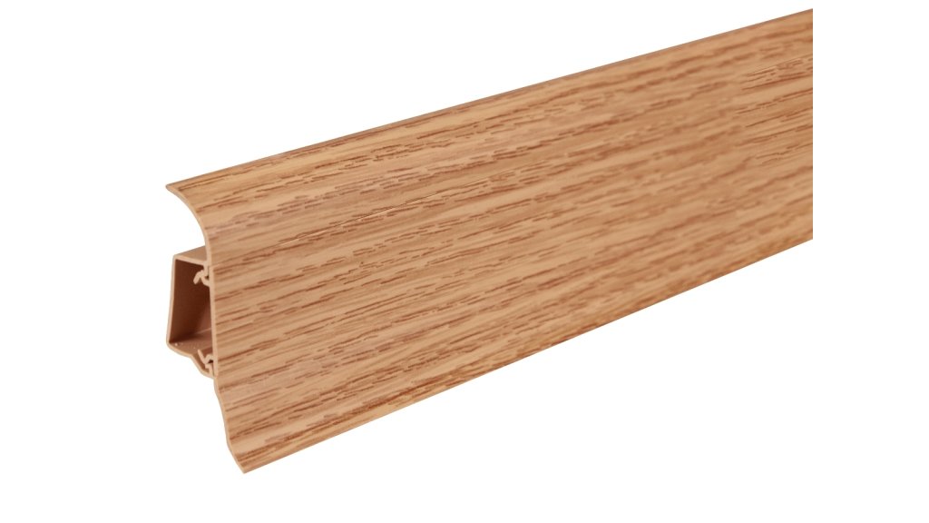 Soklová lišta pro kabely Döllken SLK 50 W140 Ořech přírodní – 25 × 50 mm
