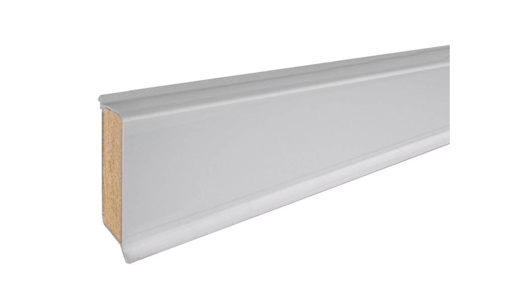 Jádrová soklová lišta CUBU flex life 40 – 1202 Šedá, 12,6 × 40 × 2500 mm