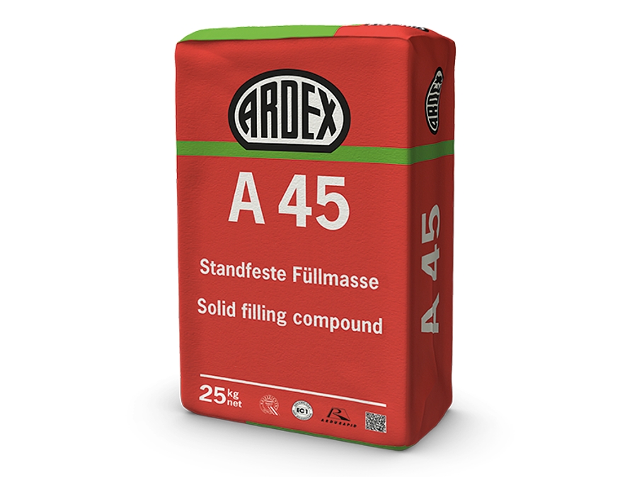 Rychlá plnicí a opravná hmota ARDEX A 45 0–30+ mm 25 kg
