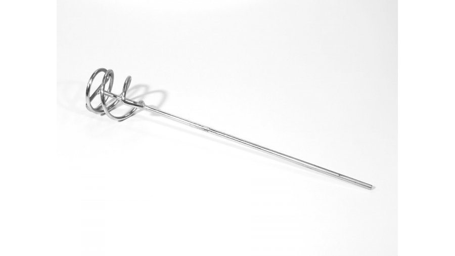 Míchadlo nivelačních hmot – spirálová metla 100/10 × 600 mm