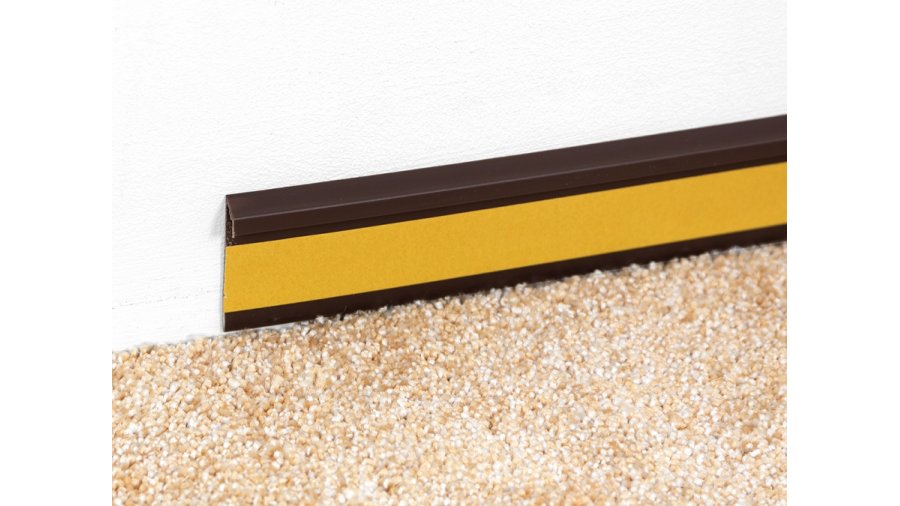 Kobercová soklová lišta – Hnědá 302, 52 × 13 × 2500 mm