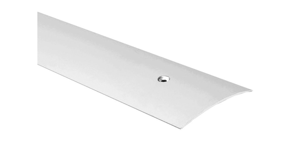 Přechodová lišta šroubovací oblá Profilteam – Stříbrná E01 – 100 × 1000 mm (extra široká)