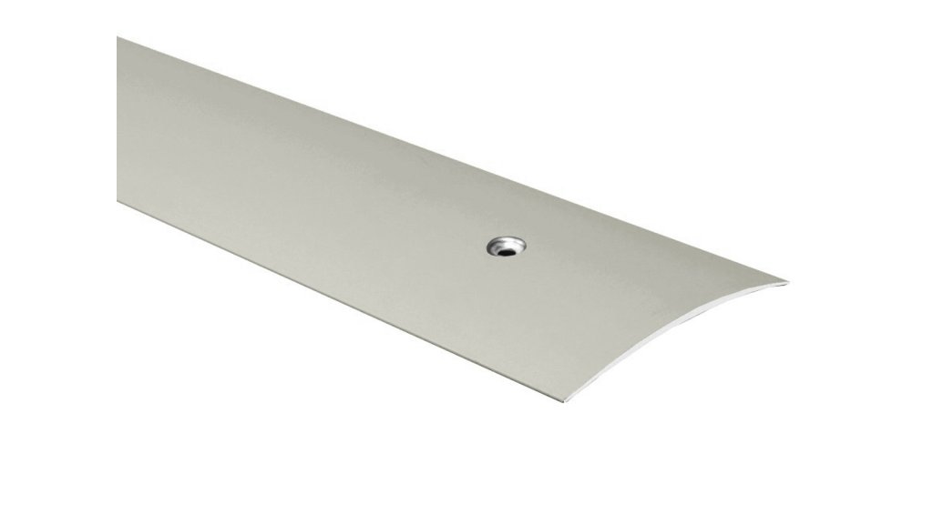 Přechodová lišta šroubovací oblá Profilteam – Inox E07 – 100 × 1000 mm (extra široká)