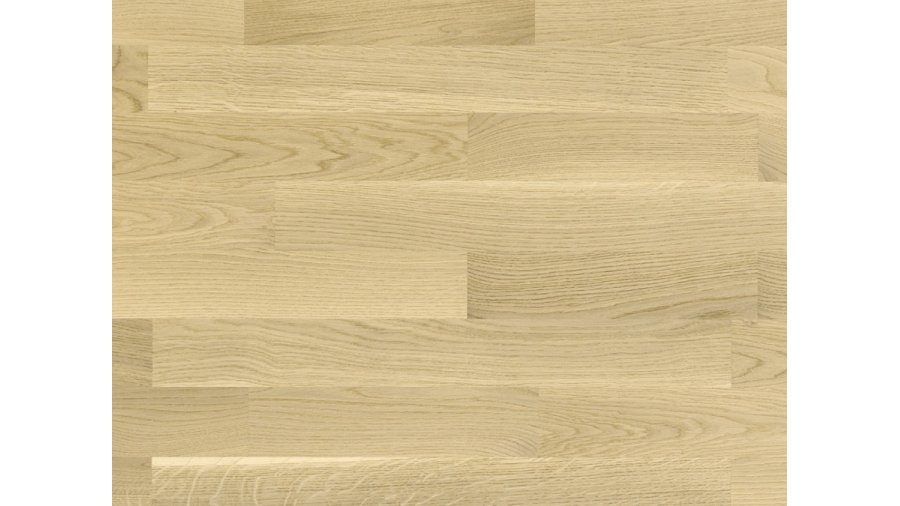 Dřevěná podlaha Designwood Dub bílý Concerto – 3-lamela, lak Live Matt