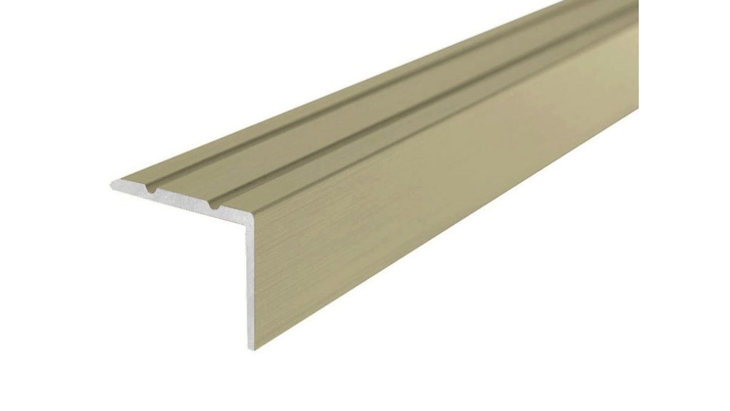 Schodová lišta samolepící Profilteam – Šampaň E02, 25 × 20 × 1200 mm