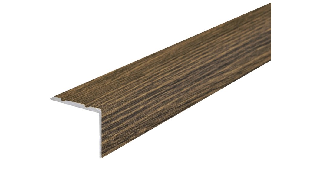 Schodová lišta samolepící Profilteam – Wenge P02, 25 × 20 × 1200 mm
