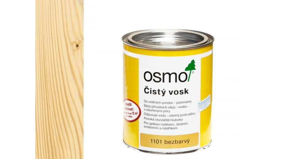 Osmo 1101 Čistý vosk na exotické dřeviny 0,75 l