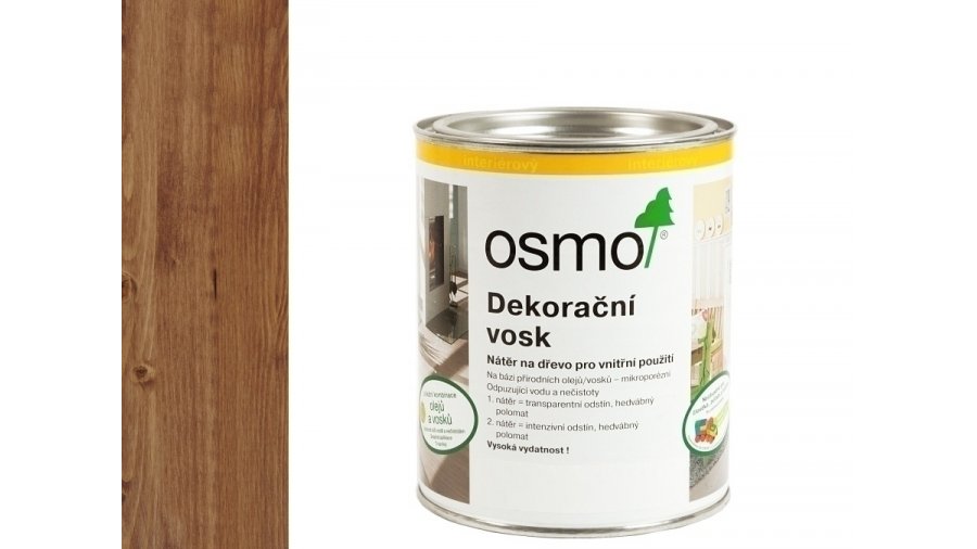 Osmo 3138 Mahagon – dekorační vosk transparent 0,75 l