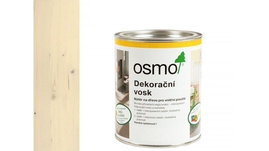 Osmo 3136 Bříza – dekorační vosk transparent 0,75 l