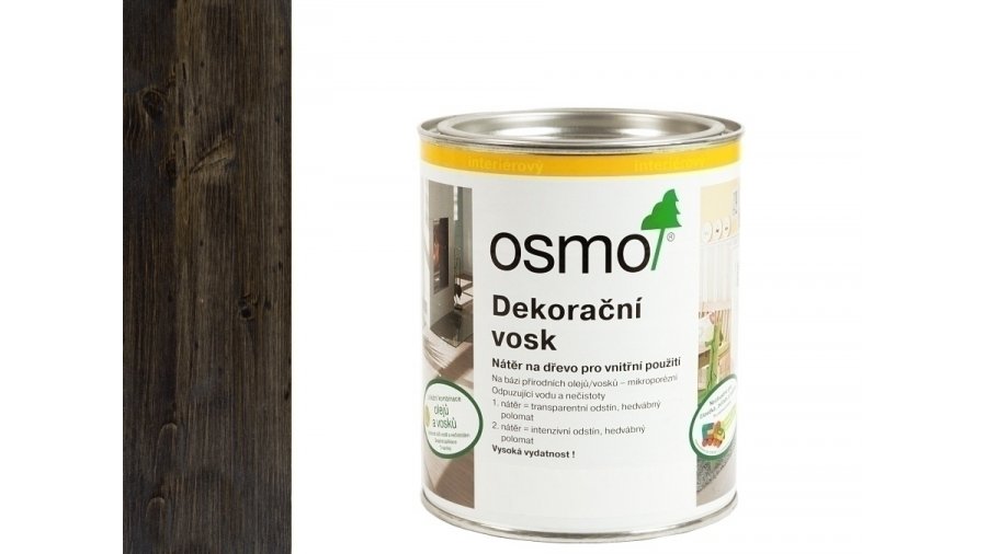 OSMO 3161 Eben – dekorační vosk transparent 0,75 l