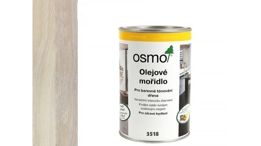 OSMO 3518 Světle šedé olejové mořidlo 1 l