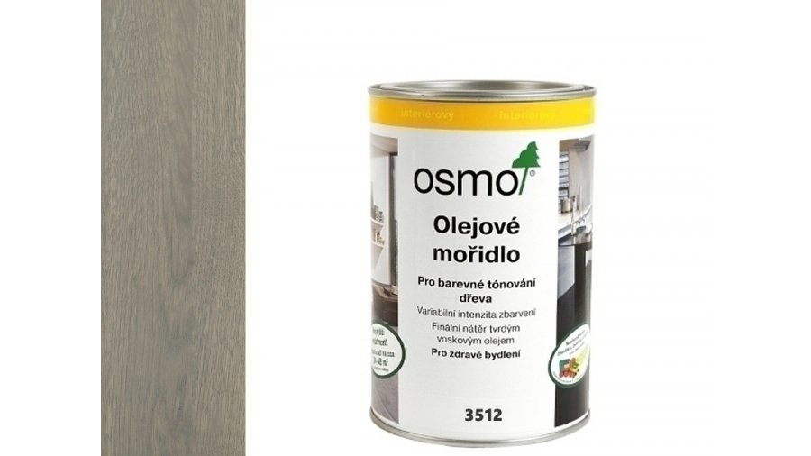 OSMO 3512 Stříbrně šedé olejové mořidlo 1 l