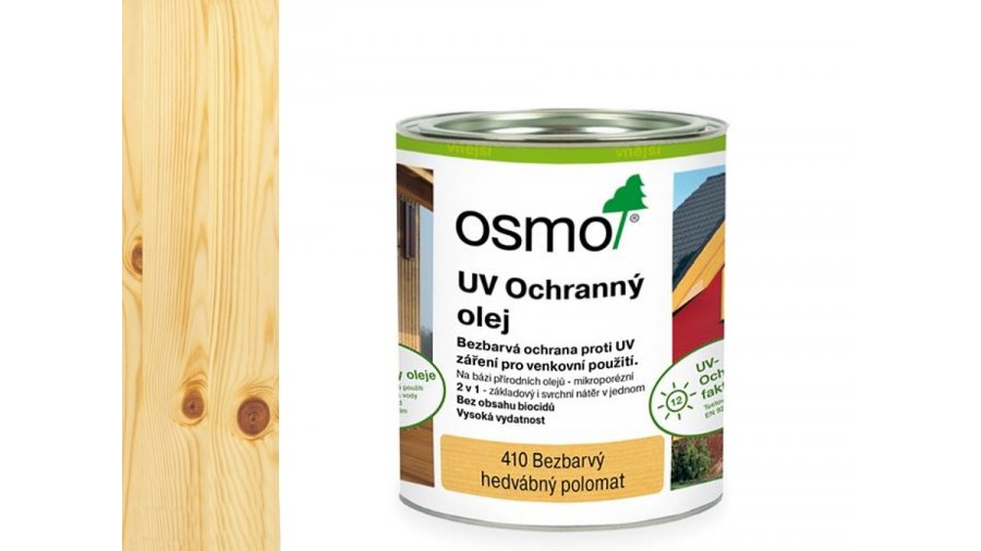 Osmo 410 UV ochranný olej hedvábný polomat 0,75 l