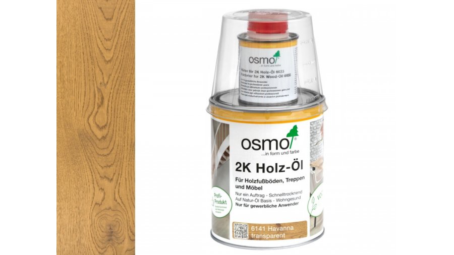 Osmo 6141 2K Olej na dřevo Havana mat 1 l