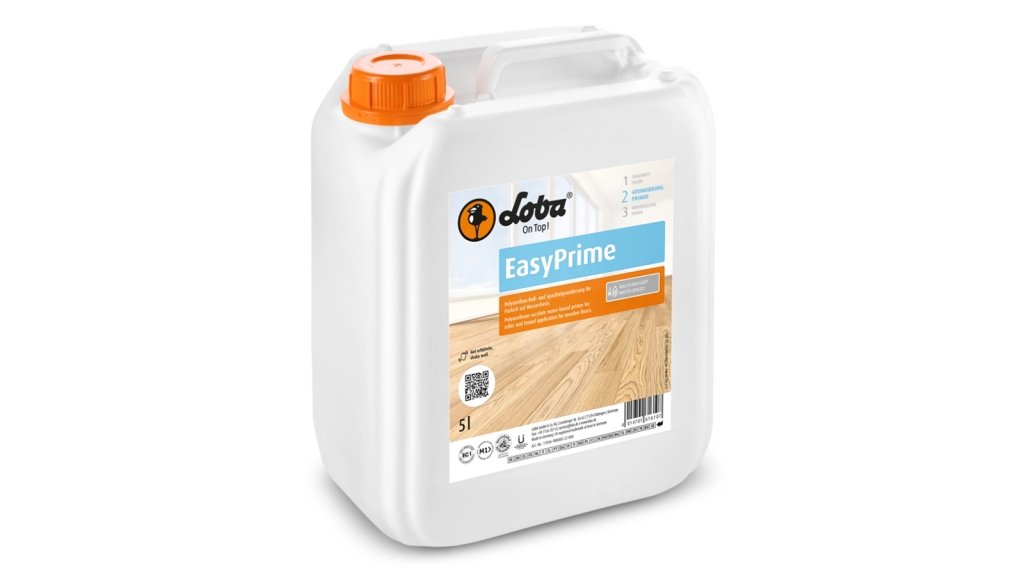 Loba EasyPrime – základní lak na dřevěné podlahy na vodní bázi, 5 l