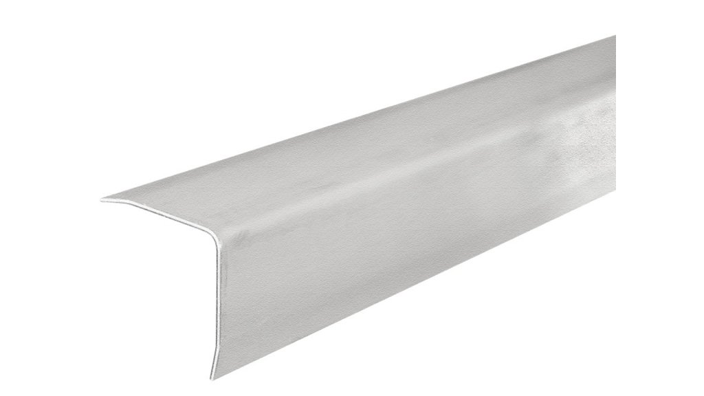 Nerezový ochranný roh na zeď Profilteam – kartáčovaný, 25 × 25 × 2500 mm (AISI 430)