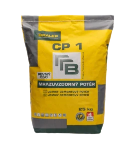 BRALEP CP 1 Jemný cementový potěr, mrazuvzdorný pro vyrovnání a opravy ve vrstvách 2 – 60 mm