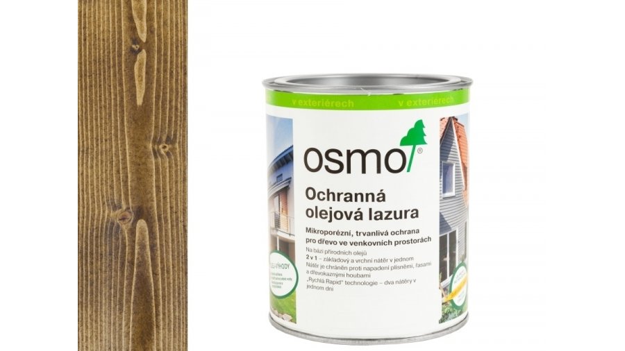 OSMO 707 Ořech olejová lazura polomat 0,75 l