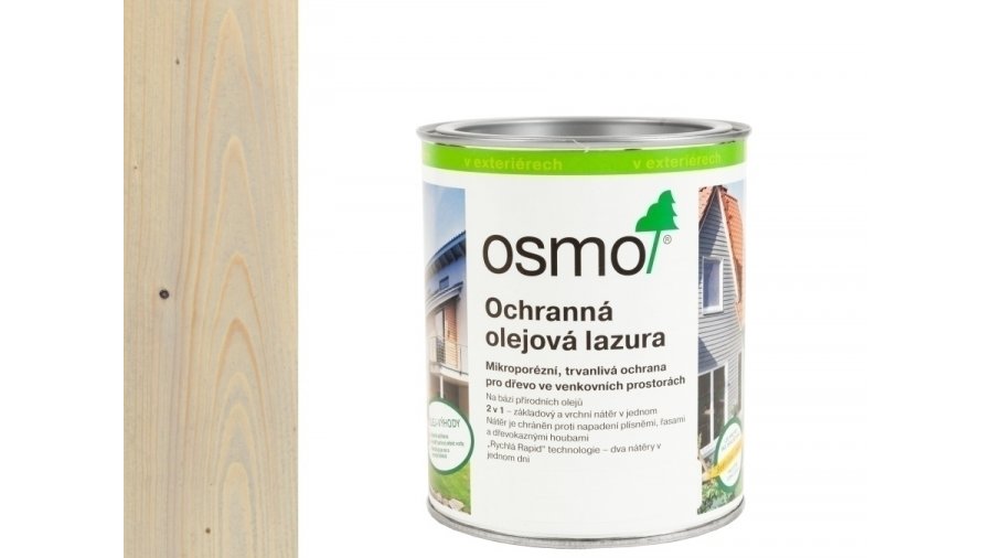 OSMO 906 Perlově šedá olejová lazura polomat 0,75 l