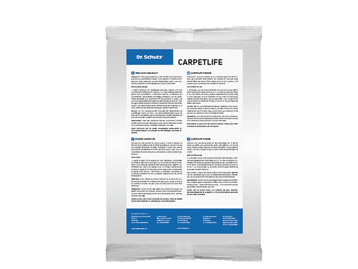 Dr. Schutz Carpetlife – granulát na suché čištění koberců 1 kg