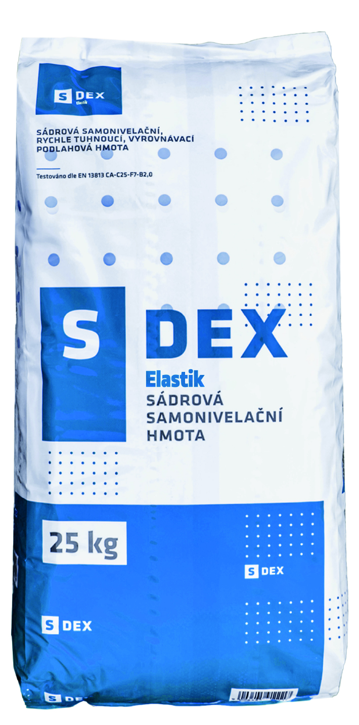 Sádrová samonivelační stěrka ARDEX S-DEX Elastik 2–25 mm 25 kg