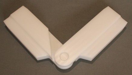 Roh dveřní pro šíkminu - kloubový plastový LUX