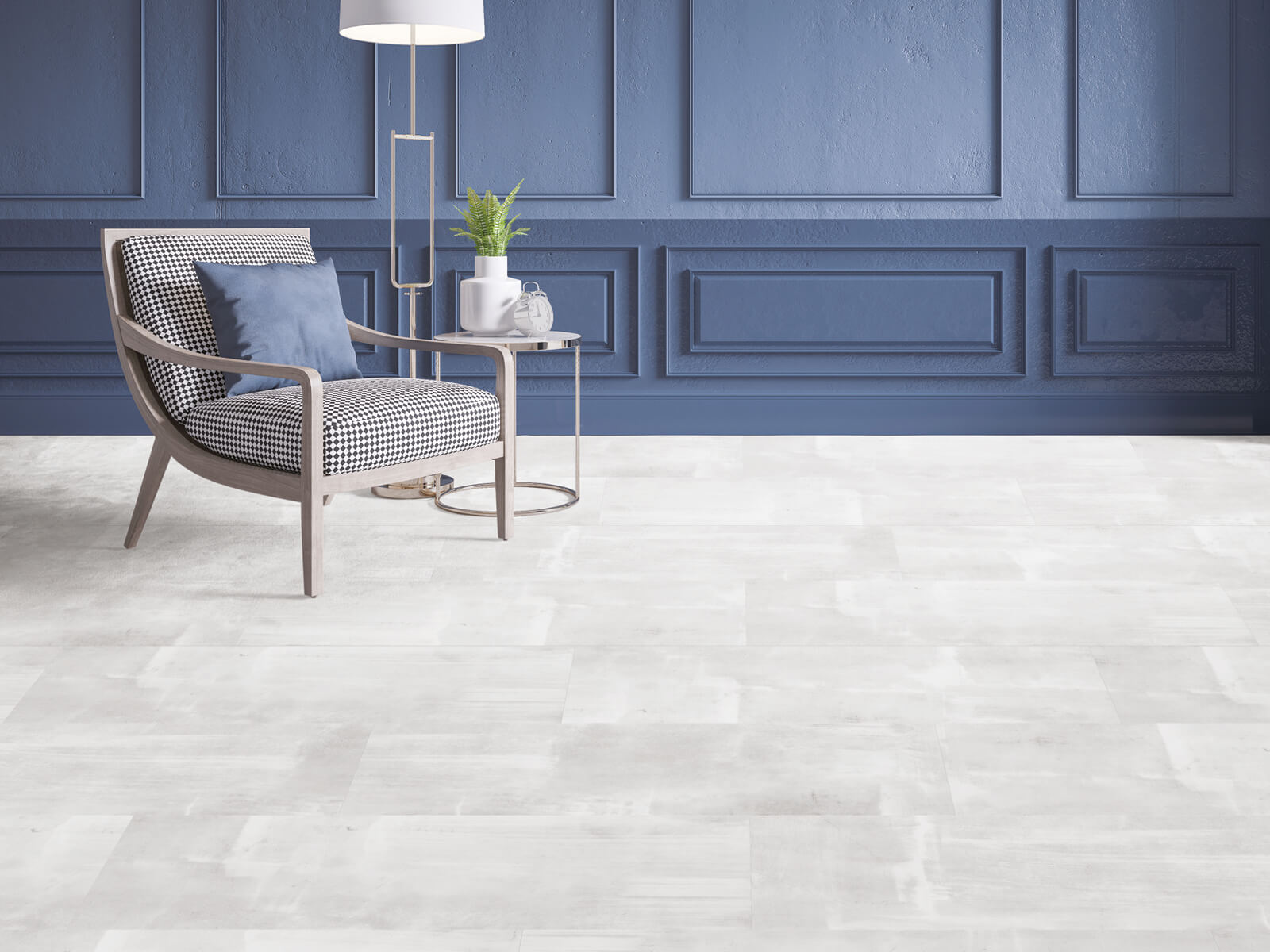 Vinylová podlaha lepená Thermofix PRO Stone Cement bianco