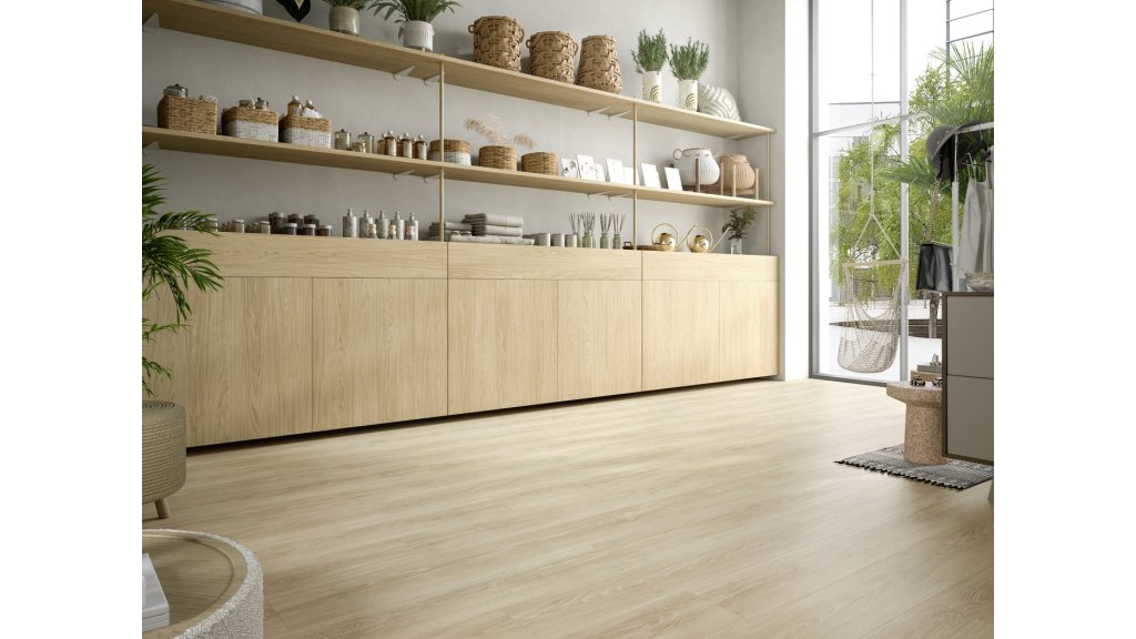 Hybridní podlaha Egger AquaDura+ Classic Dub Capri krémový