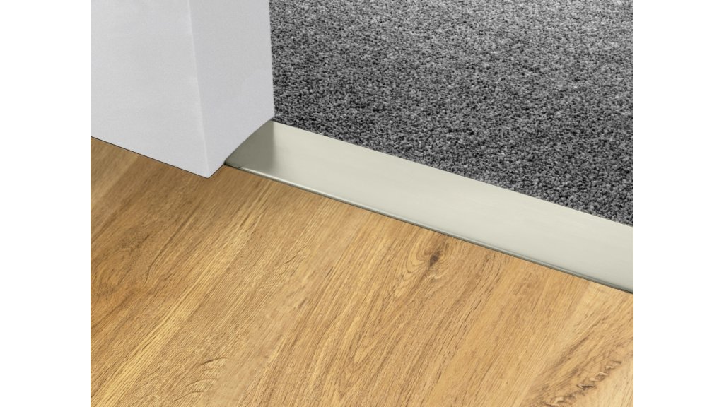 Přechodová lišta samolepicí oblá Profilteam – Inox E07 (elox) – 100 × 1000 mm