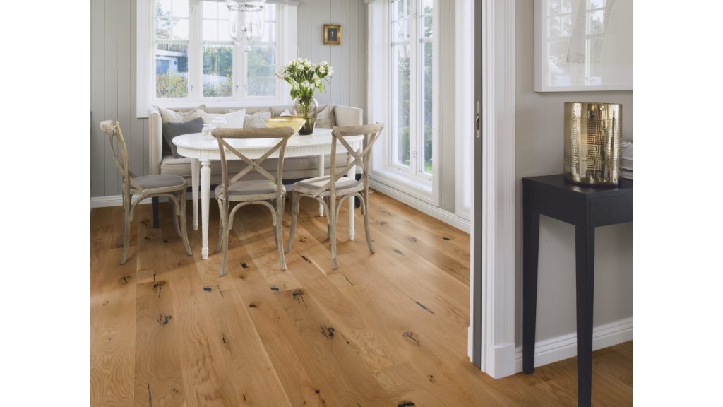 Dřevěná podlaha Dub Espressivo - prkno 2V, olej Live Natural