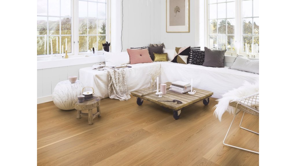 Dřevěná podlaha Dub Andante - prkno 2V, lak Live Matt