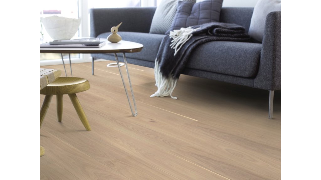 Dřevěná podlaha Dub Andante White - prkno 2V, lak Live Matt