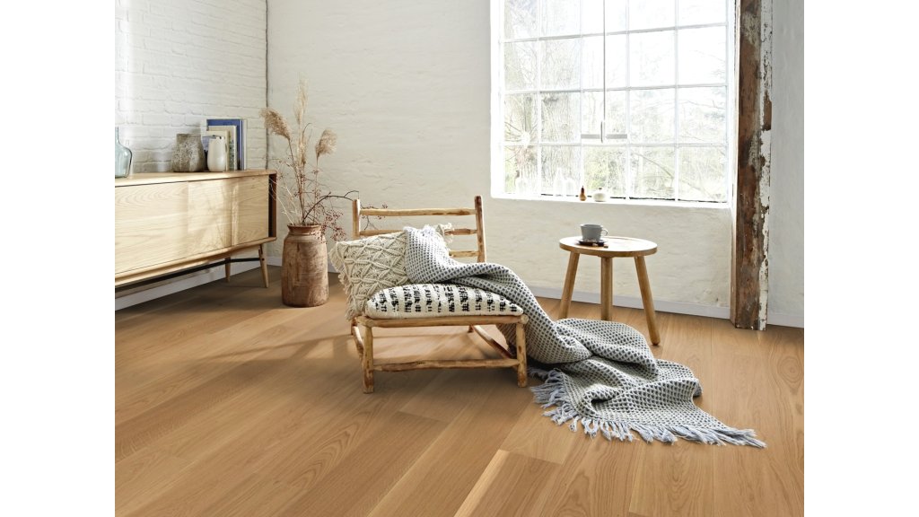 Dřevěná podlaha Dub Andante - prkno 2V, lak Live Matt