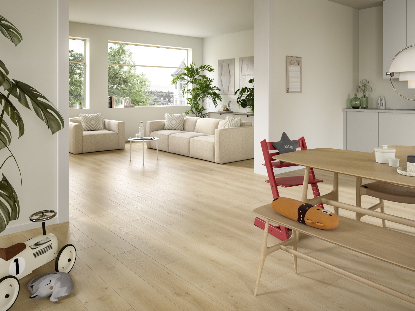 Laminátová podlaha Egger NatureSense Aqua Classic 33 Dub Pinot pískový EL2113
