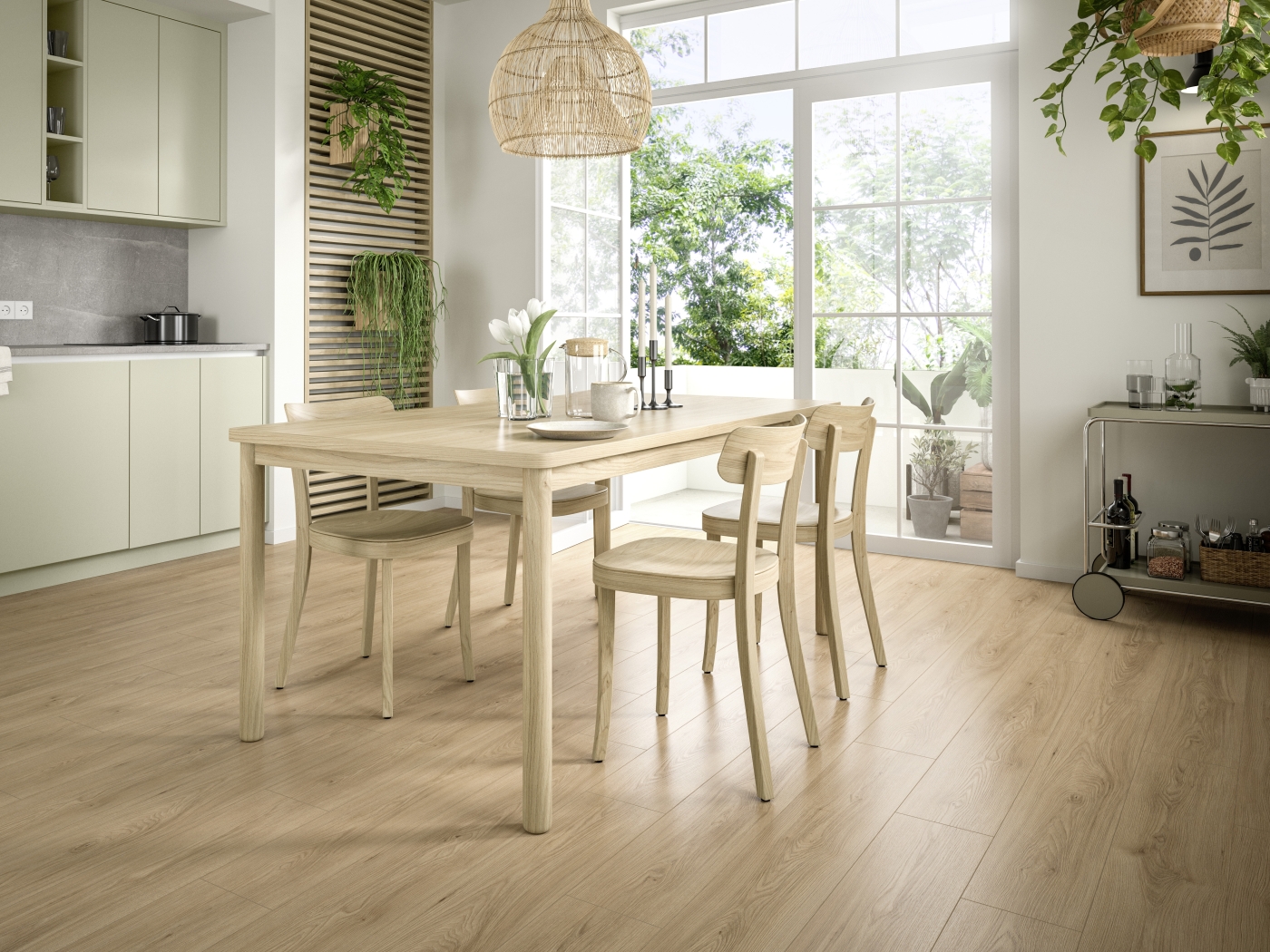 Laminátová podlaha Egger NatureSense Aqua Classic 33 Jasan Avio přírodní EL2242